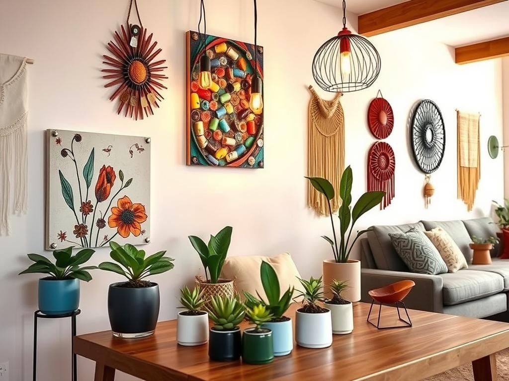 Decoração sustentável com cápsulas de café