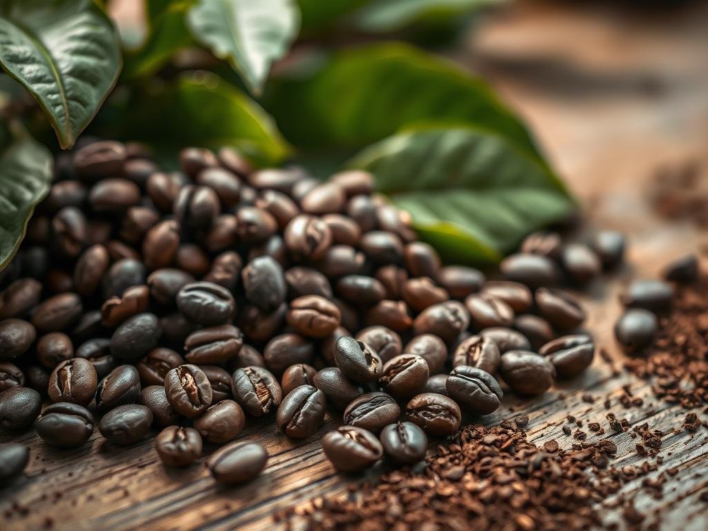 Grãos de café