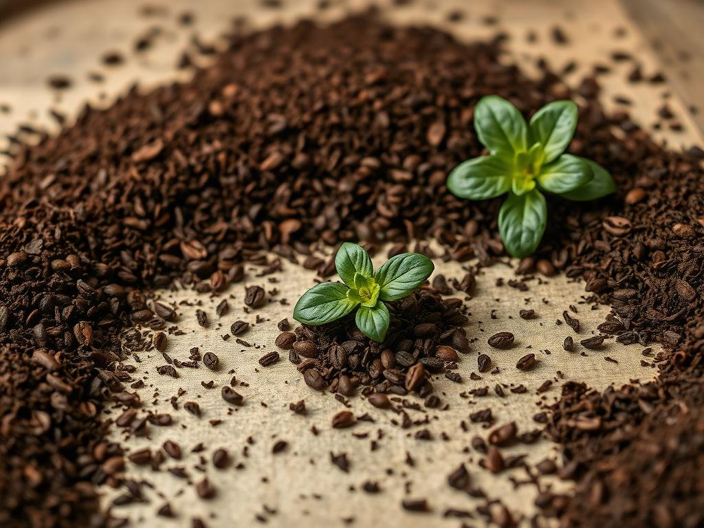 borra de café reciclada