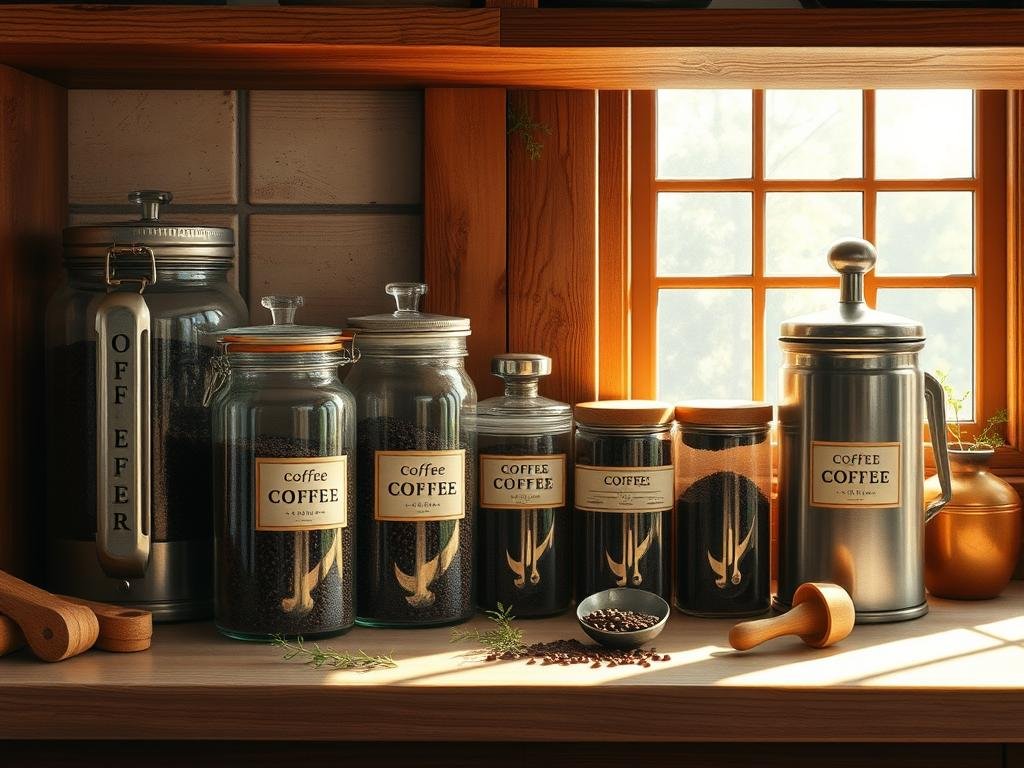 café moído armazenagem café moído armazenagem