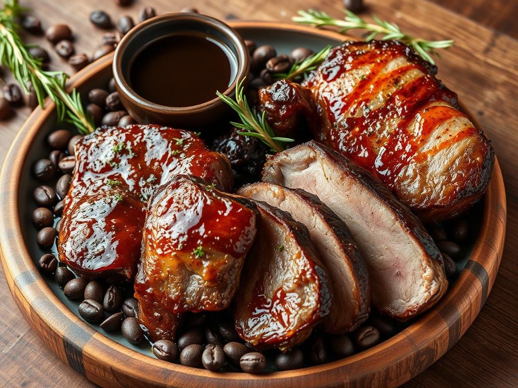 carnes com café