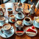 como combinar café gourmet com sobremesas