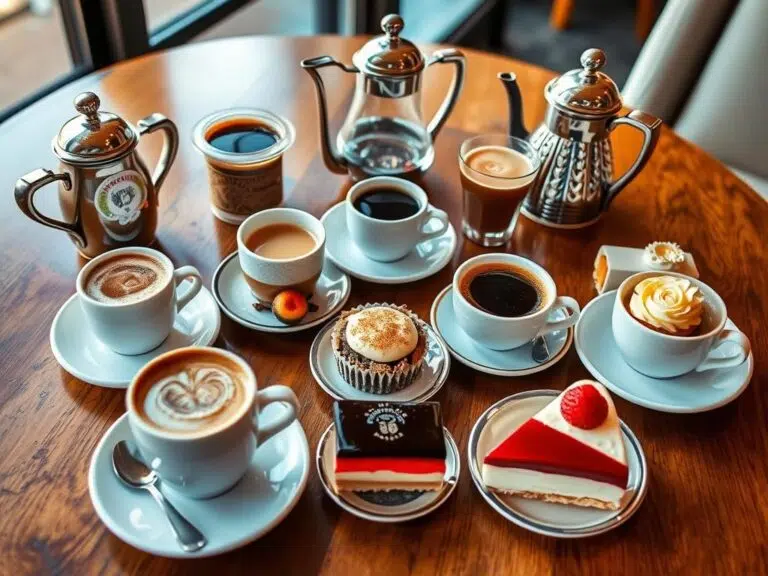 como combinar café gourmet com sobremesas