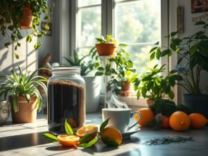 como o café moído combate ao odor na casa