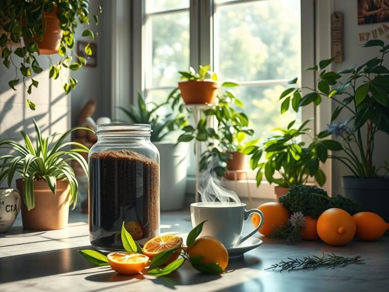 como o café moído combate ao odor na casa