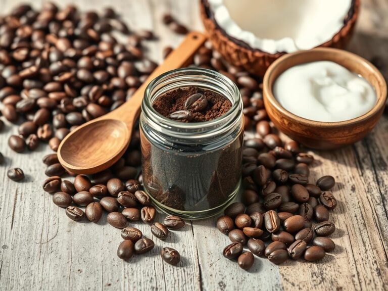 como usar café moído para a pele